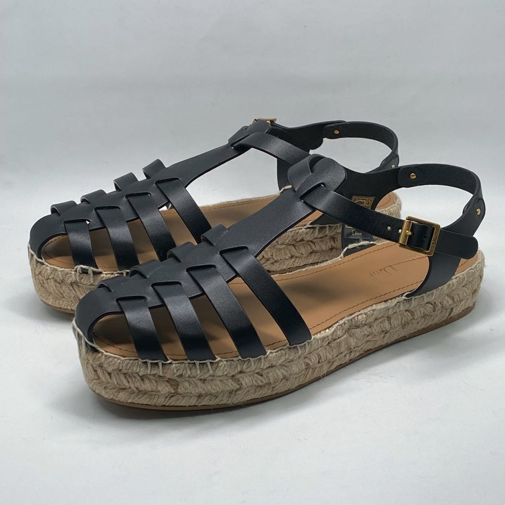 Christian Dior Dioriviera Marine Espadrille Sandals size 41